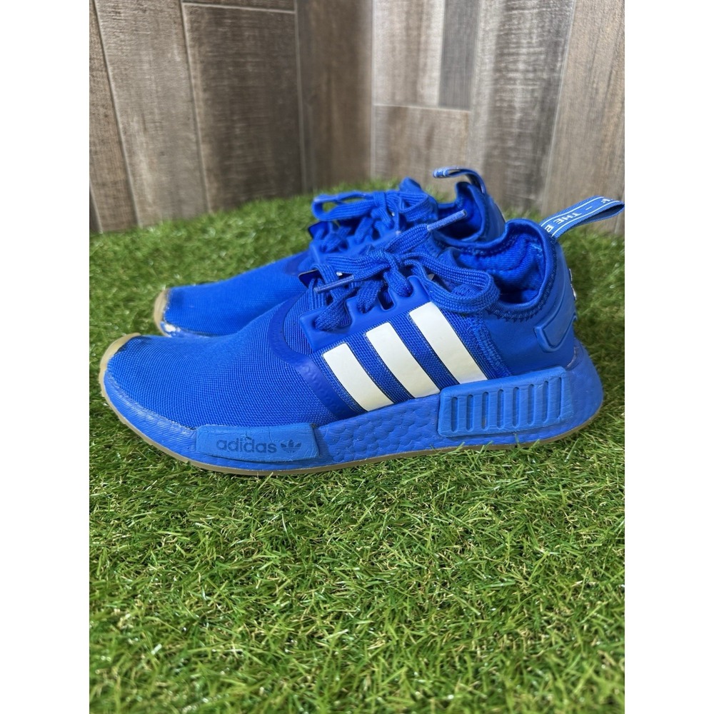 Adidas NMD_R1 Primeknit Blue/White Running Shoes‎ Men's Size 6 (Art FX6455)